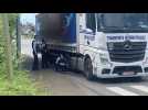 Un camion coincé sous le pont SNCF de Caudry parvient à se dégager