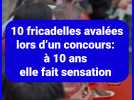 Joy, 10 ans gagne le concours de mangeuse de fricadelles!