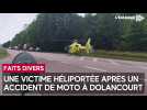 Accident de moto à Dolancourt, un hélicoptère du Samu sollicité