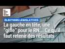 Législatives : le Nouveau Front populaire en tête, une 