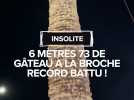 Ils battent le record du monde du plus grand gâteau à la broche