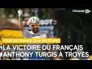 La victoire du Français Anthony Turgis à Troyes lors de la 9e étape du Tour de France