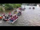 VIDÉO. Ofnijec 2024 à Laval : 38 bateaux déjantés ont descendu la Mayenne