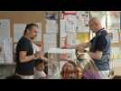 Elections: images of voting at a polling station in Marseille