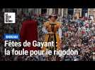 Fêtes de Gayant à Douai : le rigodon attire toujours autant de monde sous le beffroi