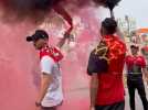 Finale Toulouse-Bordeaux : les supporters toulousains arrivent au Sade Vélodrome