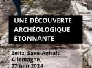 Découverte archéologique à Zeitz, en Saxe-Anhalt, Allemagne