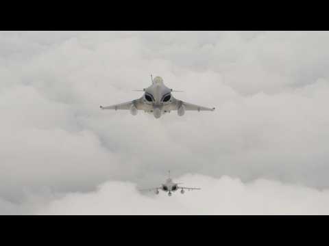 French air force rehearsals for 14 July parade