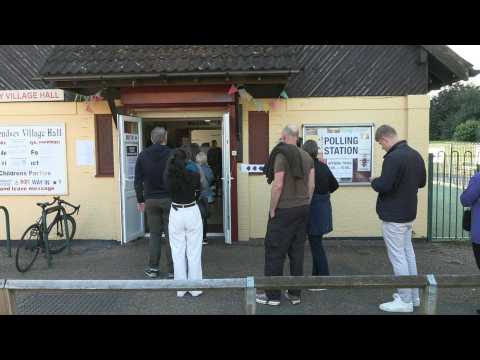 Polling station opens in London's Bermondsey as UK general election begins