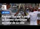 Raphaël Varane porte la flamme olympique à Lille