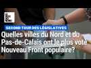 Législatives : les 10 villes du Nord et du Pas-de-Calais où le NFP fait ses plus gros scores