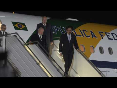 Brazilian President Lula arrives in Bolivia for his state visit