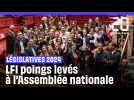 Élections législatives 2024 : LFI, poings levés à l'Assemblée nationale #shorts