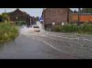 Intempéries à Charleroi: la rue Latérale à Marchienne-au-Pont inondée