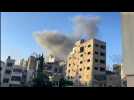 Smoke billows in Gaza City the day after army evacuation order