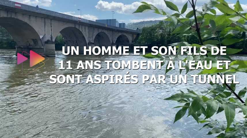 Vidéos : Un père et son fils de 11 ans tombent dans l'eau et sont