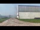 Saint-Josse : un hangar agricole prend feu