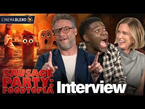 Seth Rogen, Kristen Wiig & Sam Richardson Talk Eddie Murphy, 'Sausage Party' S*x Noises And More