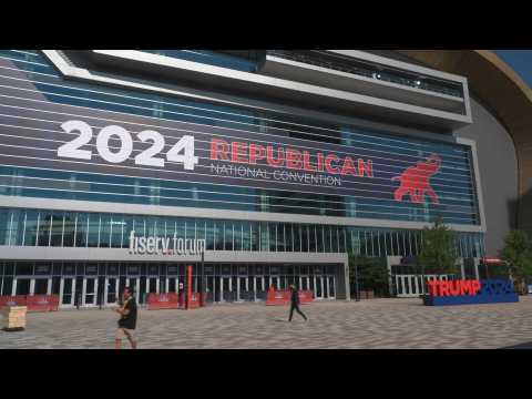 Images of the Republican National Convention venue in Milwaukee