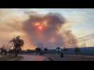 Incendies de forêt dans la banlieue de Brasilia, le ciel couvert de fumée