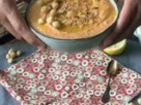 Houmous aux poivrons rouges, la tartinade parfaite pour l'apéro!