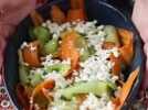 Salade de tagliatelle de légumes et sa sauce à la cacahuète