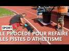 Comment se passe une réfection de piste d'athlétisme