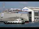 VIDÉO. Une bouvelle frégate militaire mise à l'eau par Naval Group à Lorient