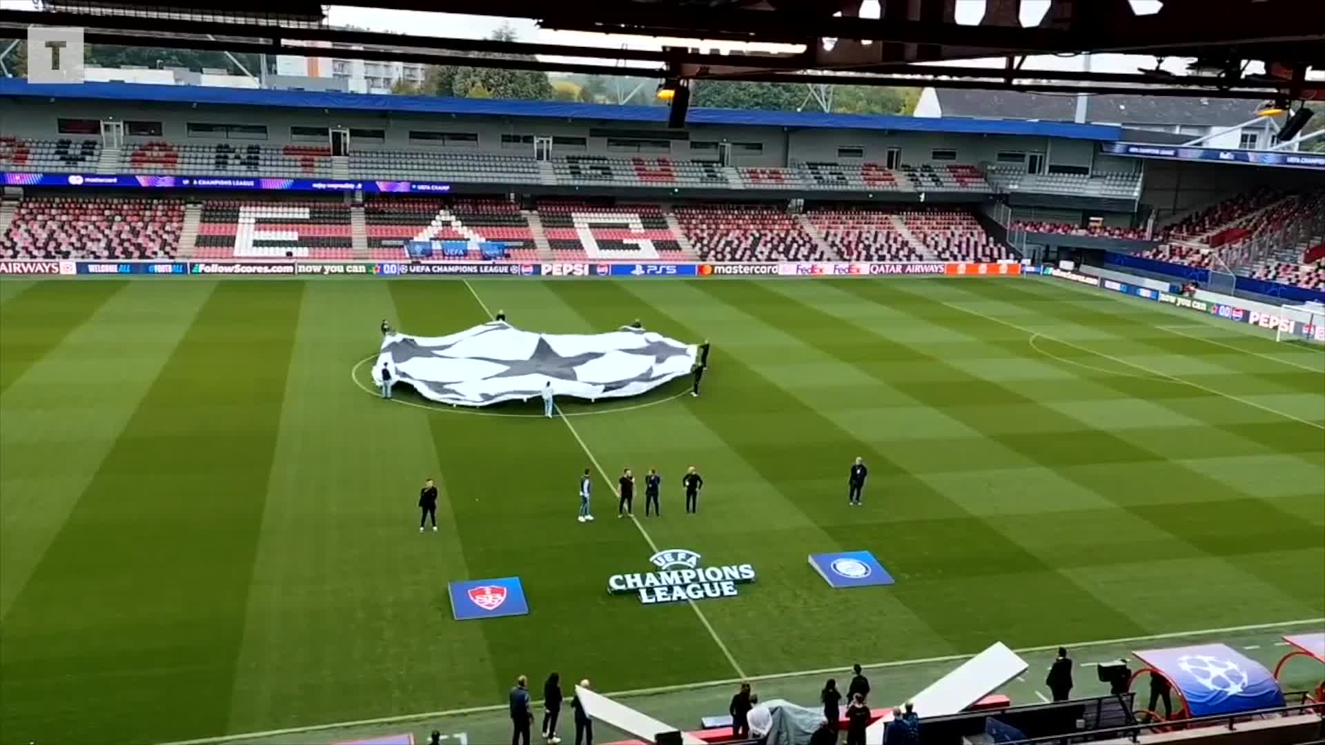 Brest - Sturm Graz : l'hymne de la Ligue des champions en avant-première au Roudourou [Vidéo]