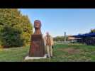 Une sculpture géante en lin de Mandela installée à Gonfreville-l'Orcher