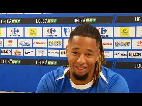 Conf' de presse. Ayoub Jabbari avant GF38  - SM Caen