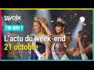 Les 3 infos du week-end du 19 octobre