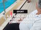 À 87 ans, Jacqueline est coach de natation synchronisée