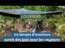 Louviers : Un terrain d'aventure surgit des bois pour les vacances