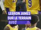 LeBron James sur le terrain avec son fils