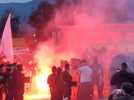 Derby corse ACA - SCB : le bus de la délégation bastiaise vient d'arriver à Timizzolu