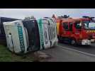 La rocade entre Dainville et Arras coupée après un accident de camion