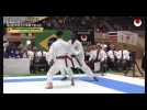 Jonathan Mulolo en quart de finale au Mondial JKA de karaté