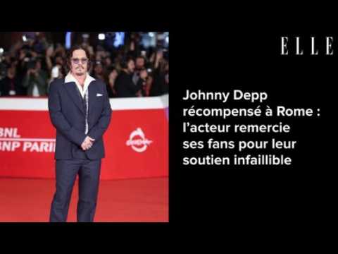 VIDEO : Johnny Depp rcompens  Rome : l?act…