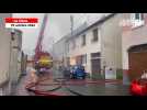 VIDÉO. Un incendie s'est déclaré dans un entrepôt au Mans