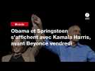 VIDEO. Obama et Springsteen s'affichent avec Kamala Harris, avant Beyoncé vendredi