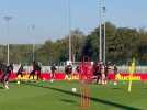 Entraînement du RC Lens avant le derby