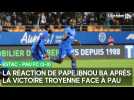 La réaction de Pape Ibnou Ba après la victoire de l'Estac face au Pau FC (3-0)