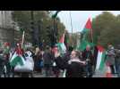 Londres: manifestation pro-palestinienne devant le Parlement