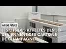 Les lits des Jeux olympiques deviennent des cartons de chamagne