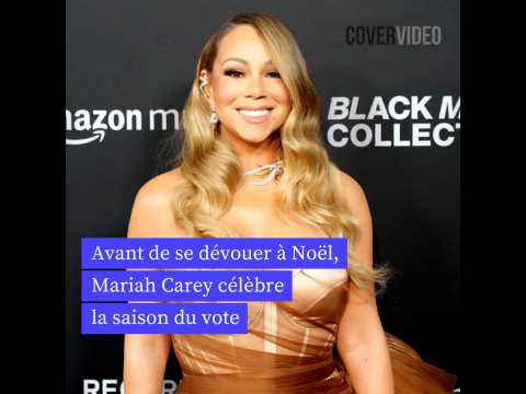 VIDEO : Avant de se dvouer  Nol, Mariah Carey clbre la saison du vote