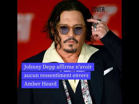 VIDEO : Johnny Depp affirme n'avoir aucun ressentiment envers Amber Heard