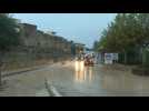 Espagne: la pluie tombe à Calig, dans la province de Castellon, après les inondations