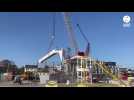 VIDÉO. Le chantier impressionnant de la passerelle de la gare de Vannes démarre