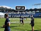 Top 14 : conf de presse de l'USAP avant la réception de Pau